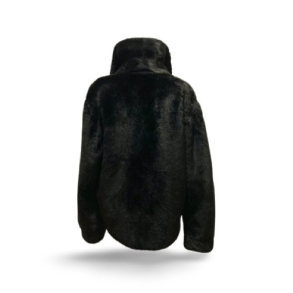 Twenty•ES Black Faux Fur Jacket - Size Large - Picture 10 of 16